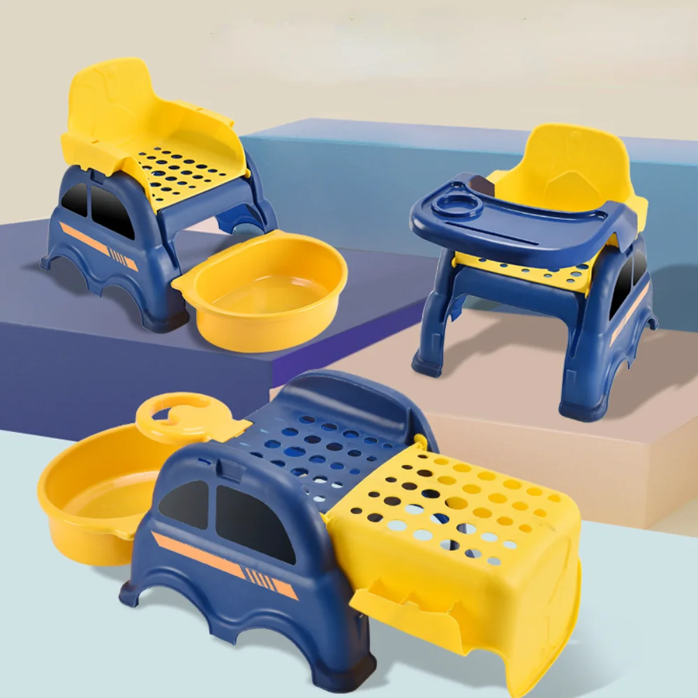 

Multifunctional Children's Shampoo Chair Baby Dining Chair Small Bench Three-in-one Reclining Chair Foldable Shampoo Artifact