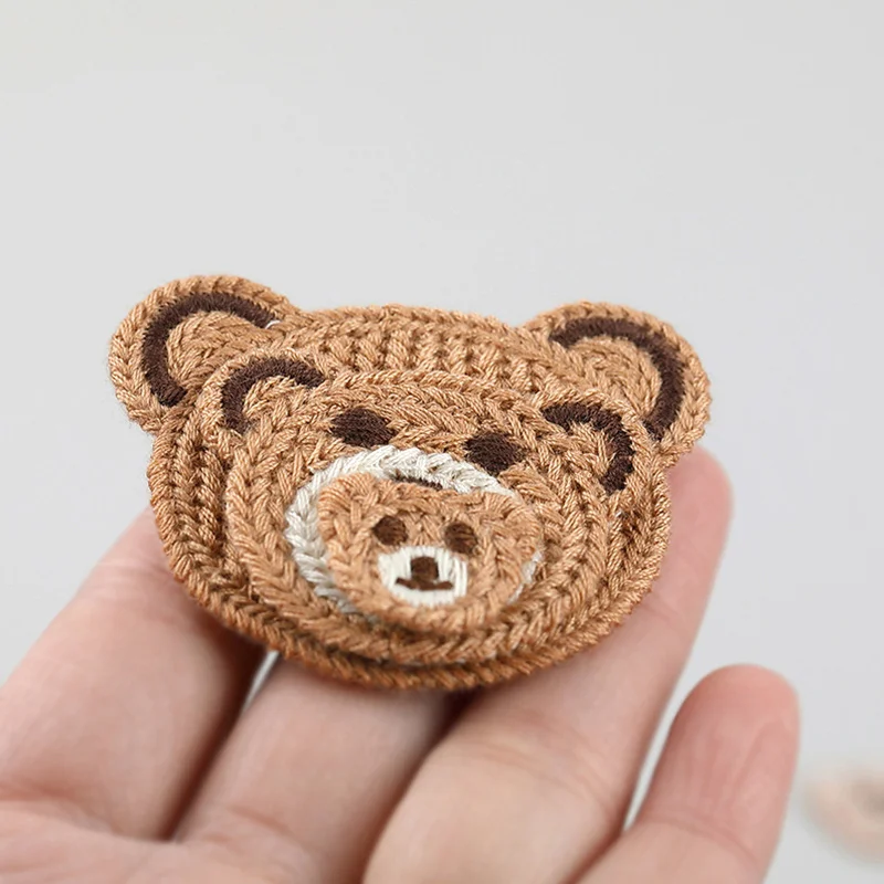 10 Pcs Versatile Cartoon Teddy Bear Embroidery Patch Bag Down Jacket Phone Case Hair Decoration Shoes Socks Sweater Patch Patch