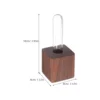 Magnetic Wooden Glass Test Tube Planter Refrigerator Magnet Flower Vase Wooden Glass Tube Planter Magnet for Home Decoration Off 2
