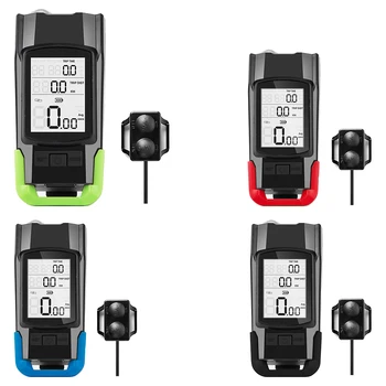 충전식 자전거 컴퓨터 경적 프론트 라이트, 사이클링 속도계, 800LM 사이클링 장비, 4000mAh