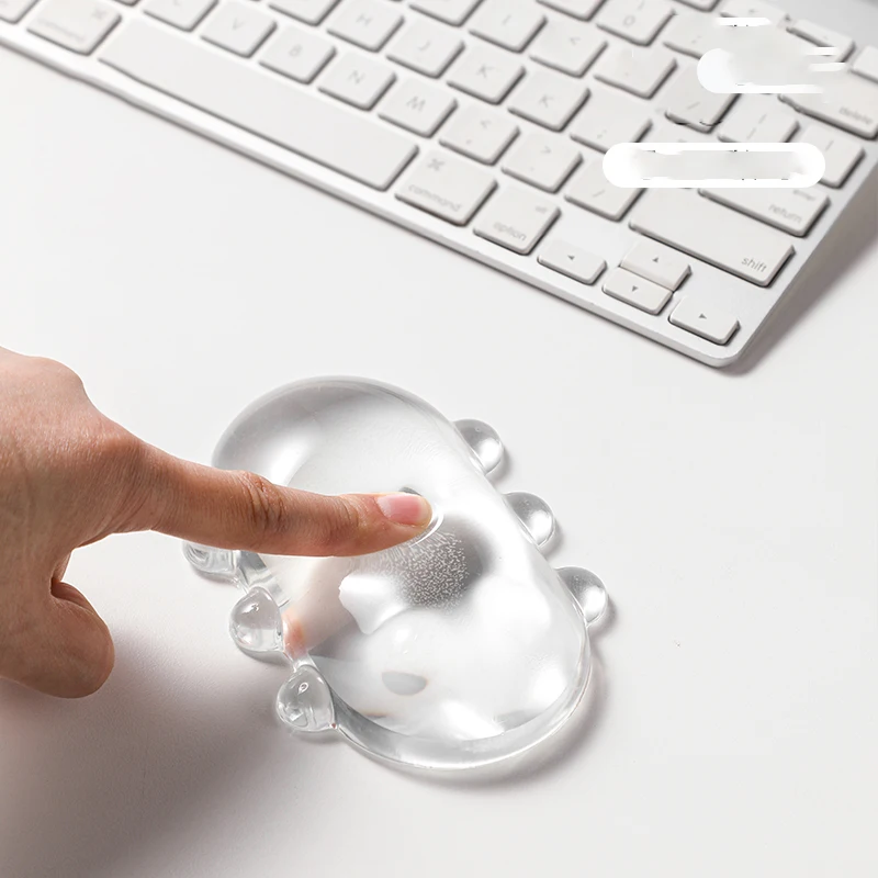 Transparent Wrist Rest Design Gaming Mouse Pad with Wrist Rest for Home Office Mouse Pad Rest