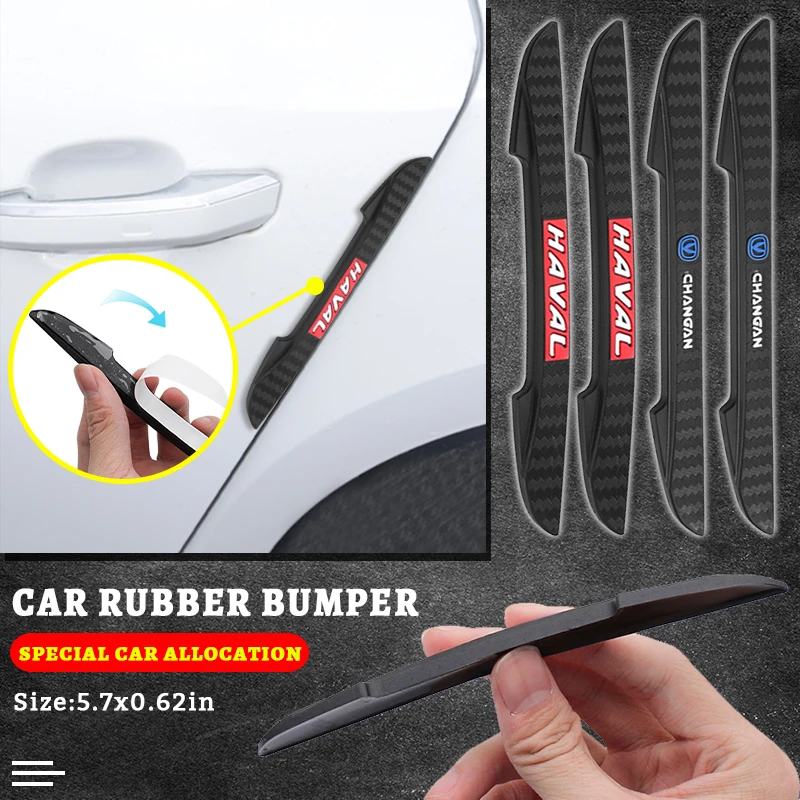 Car Door Edge Rubber Scratch Protector Strips Decorate For Toyota Yaris Hilux Corolla Prius