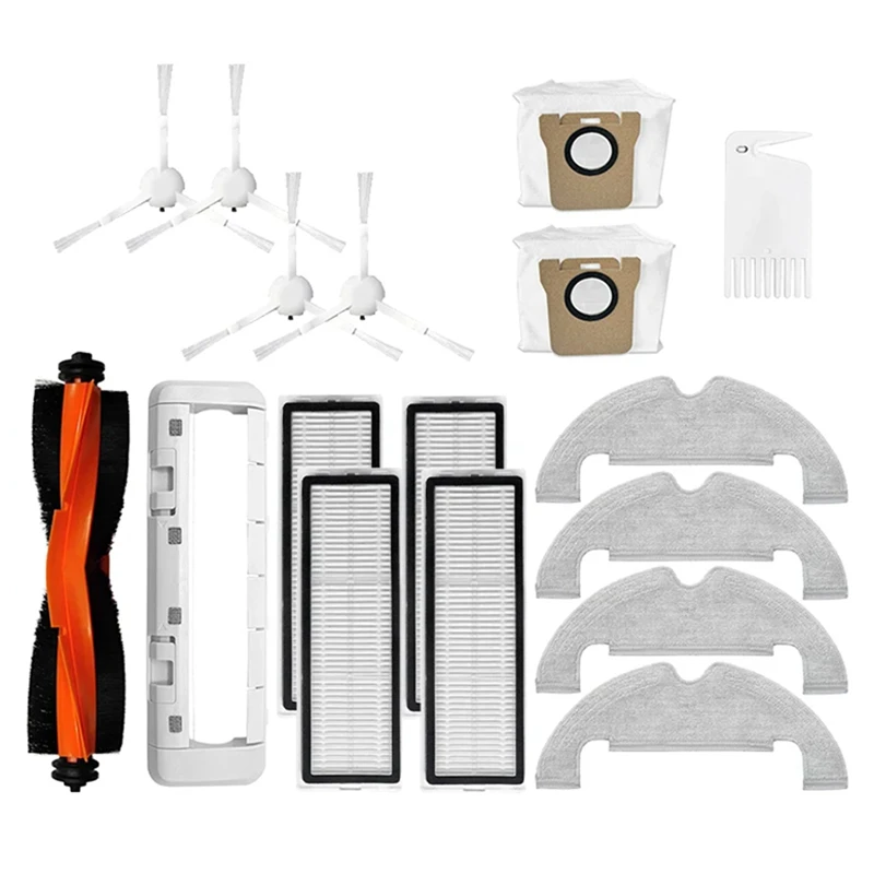 

Запчасти для робота-пылесоса Xiaomi X10, сменная основная боковая щетка, Hepa фильтр, Швабра, тканевые мешки для пыли