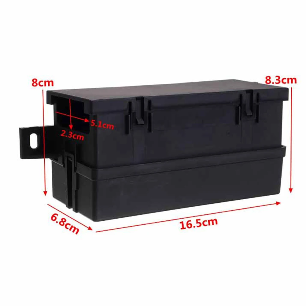6Pcs 4Pin Plastic Cover 11 Ways Blade Fuse Block 12V 40A Fuse Box Holder For Car Marine Truck Trailer Boat with Spade Terminals