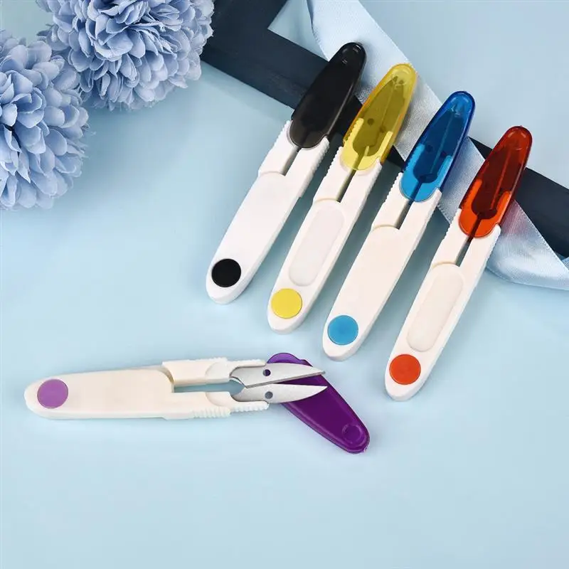 MIni Tailor Scissor Pointed Shape Sewing Stainless Steel Small Embroidery Craft CrossStitch Scissors U Shape DIY Home Tools