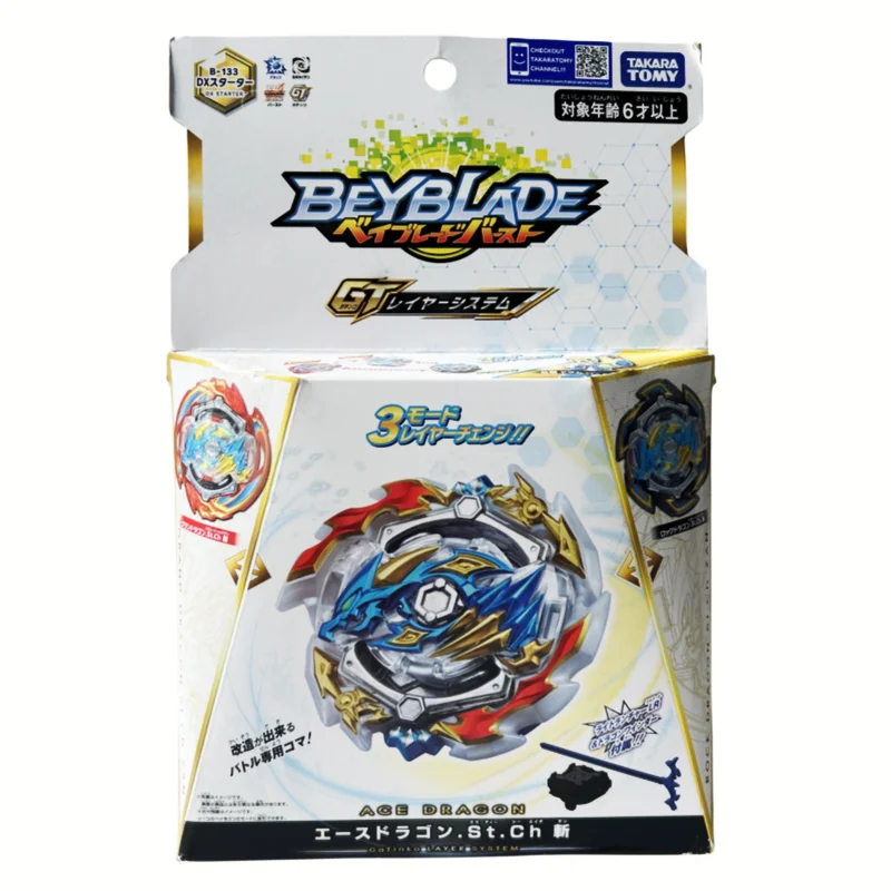 

Original Takara Tomy Beyblade Burst B-133 GT DX Starter Ace Dragon.St.Ch Zan