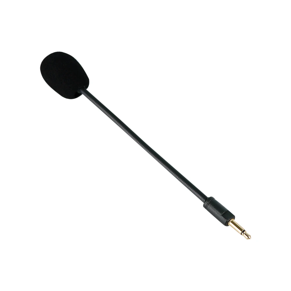 3.5mm Gooseneck Gaming Headset Microphone - Replacement for Razer Kaira Pro/Electra V2 Straight Plug Noise-Canceling Mic