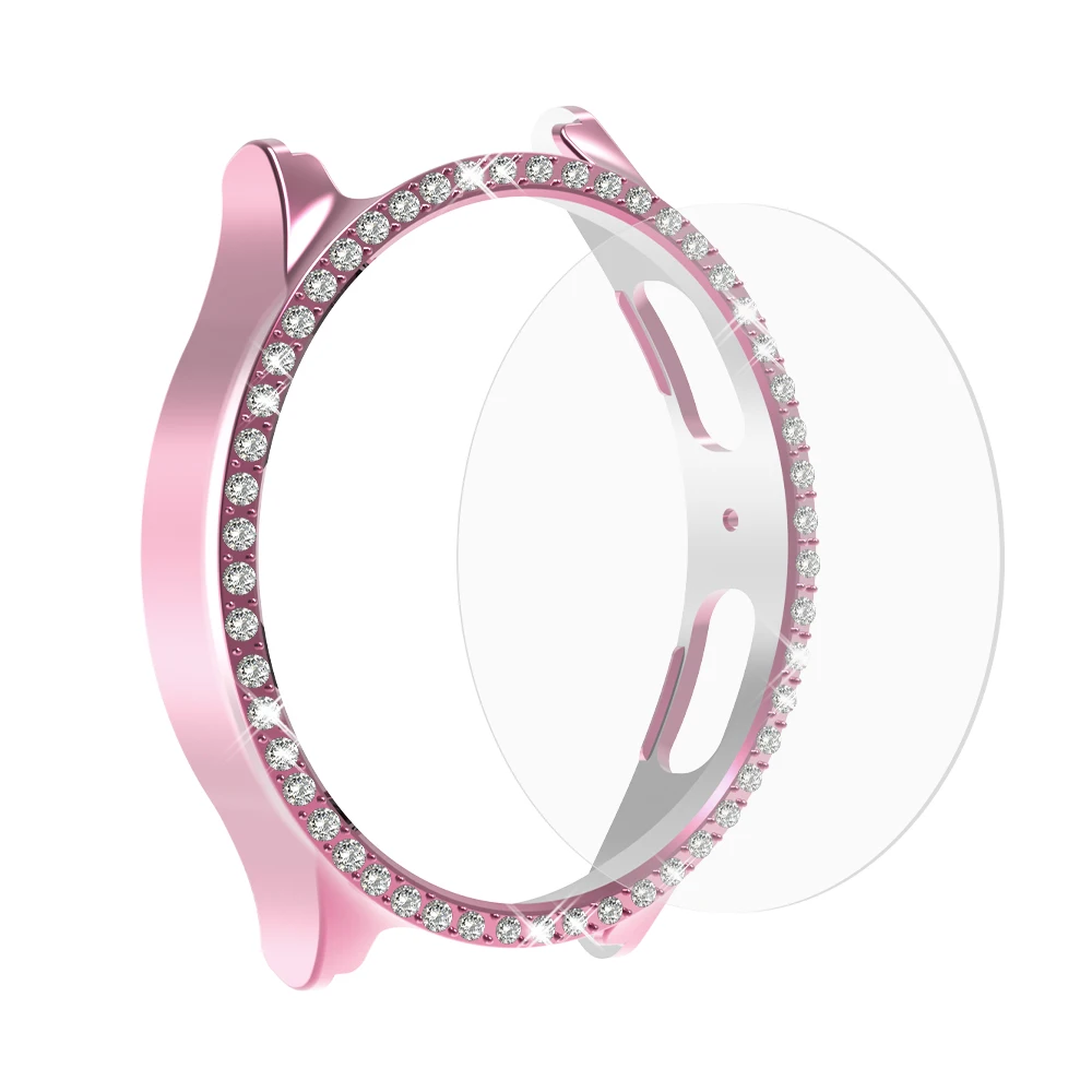 Diamond Bling Hard PC Case with Glass Screen Protector