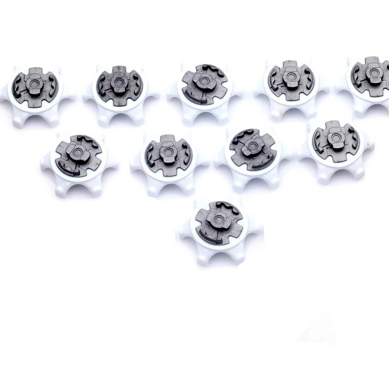 New Golf Spikes Fast Twist Shoe Spikes Replacement Set Golf Training Aids Ultra Thin Cleats Pins White Color 3
