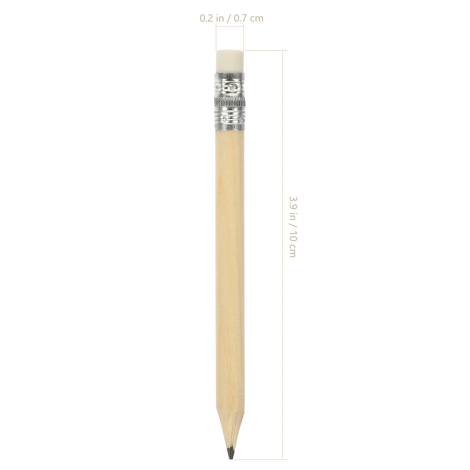 50 Pcs Natural Wood Color Short Pencils Mini Golf Writing Tools For Students Kids Stationery Wooden Lead Pencils 6