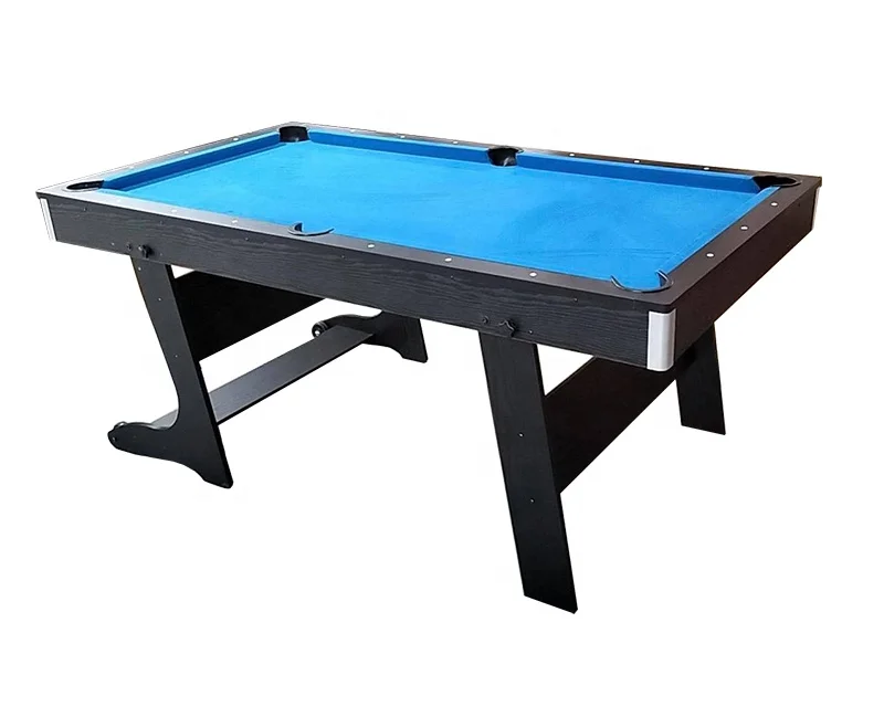5ft 6ft Small Folding Snooker Billiard Table MDF Cheap Indoor Foldable Home Pool Table for Kids
