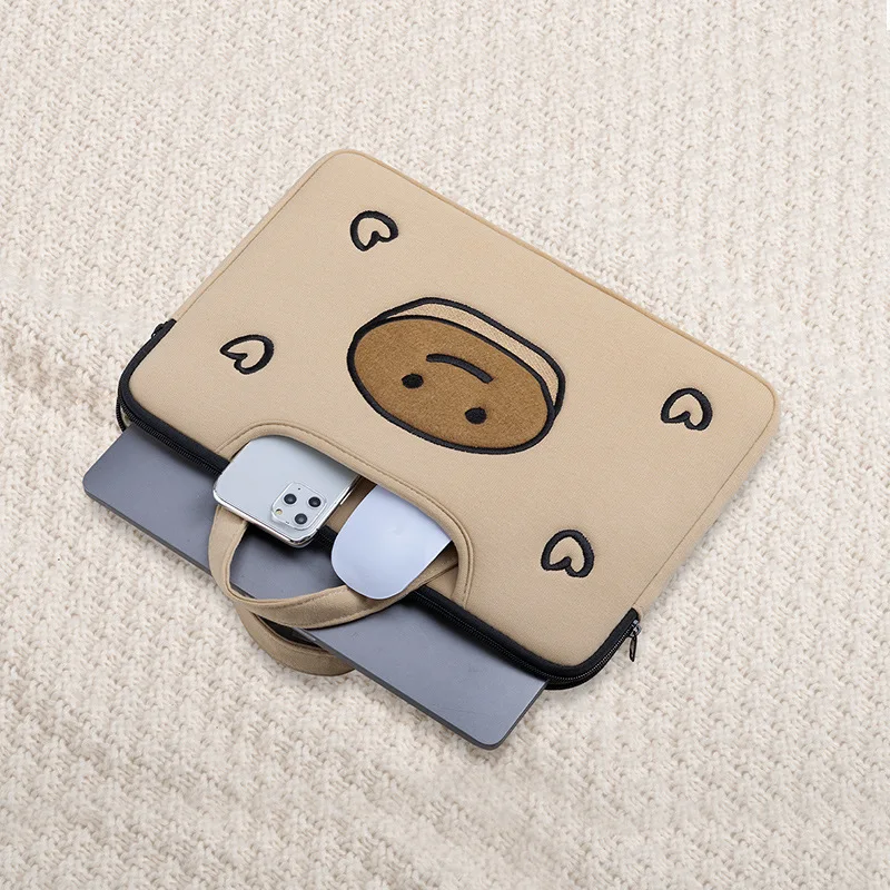 

Shockproof Embroidered Laptop Bag for Macbook Lenovo 13.3/14 Huawei Matebook 15.6/16 Inch Soft Liner Bag Ipad 9th Air 4 5 Case