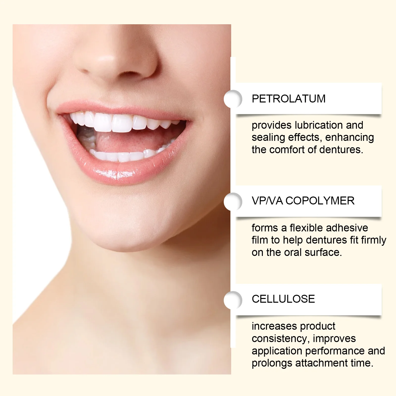 Thermoplastic Comfort Denture Adhesives Glue Teeth Care Denture Silicone Reline Kit Adhesive Cushion Friction Fixed Dentures