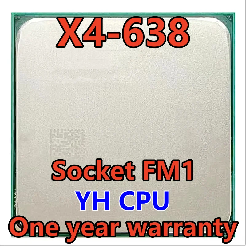

X4 638 X4-638 2,7 GHz четырехъядерный процессор AD638XOJZ43GX разъем FM1