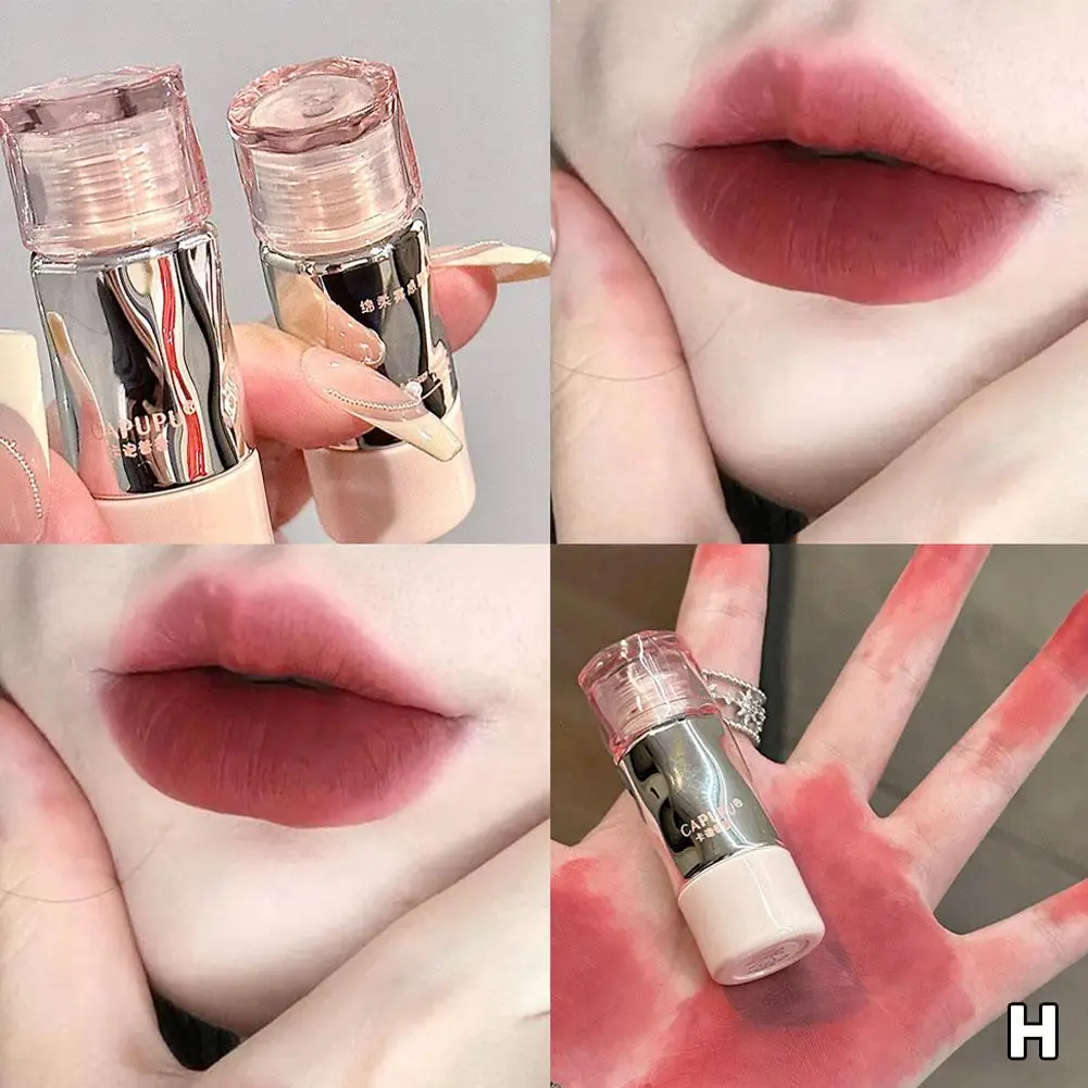 8Colors Dark Red Matte Lip Gloss Waterproof Not Easy Fade Velvet Rose Red Brown Lip Mud Nude Lasting Liquid Lipstick Lips Makeup
