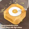 Retro Turntable Wireless Bluetooth-compatible Speaker Mini Portable Player Gift Card Desktop Record Ornaments Turntable Speaker 2