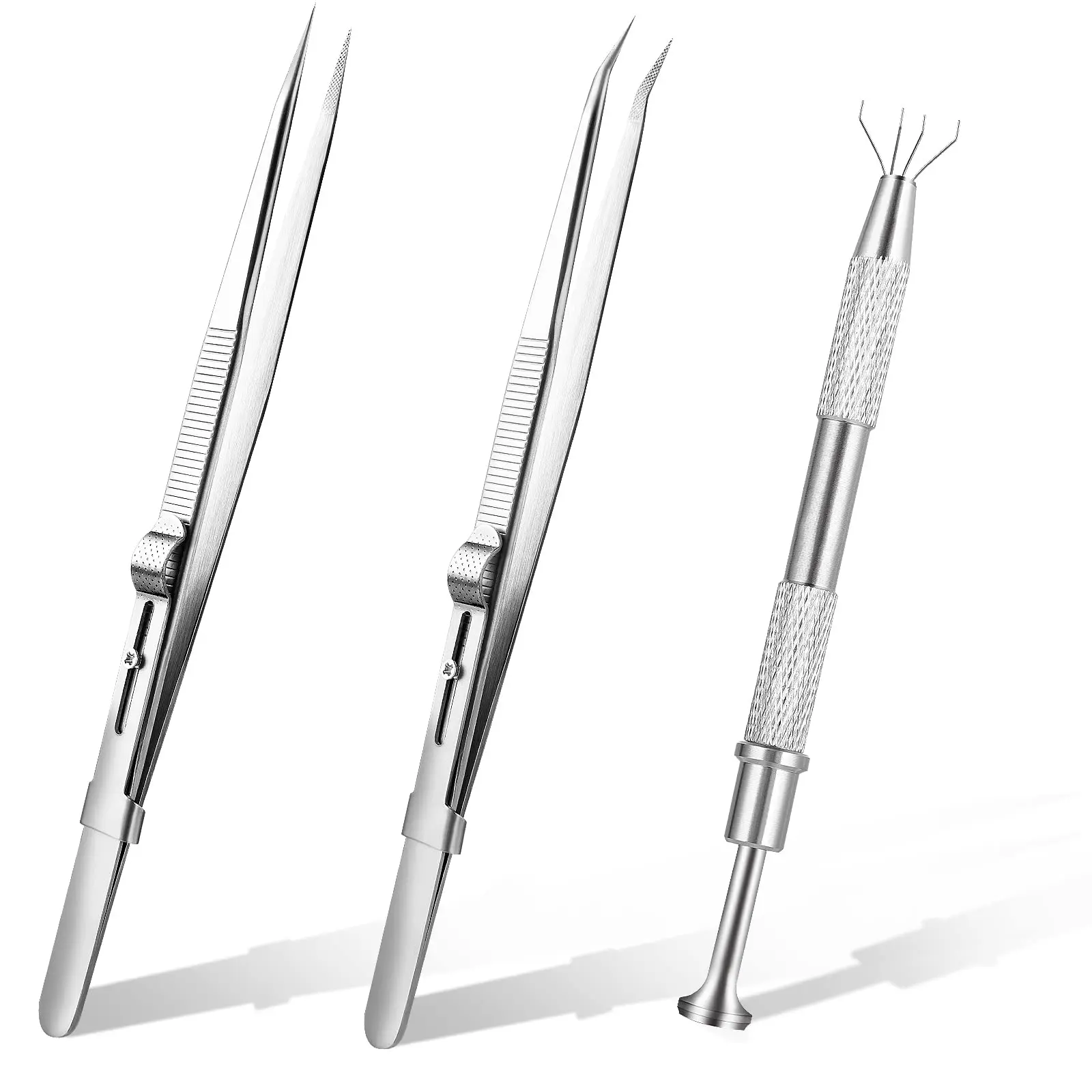 Description Picture 2 of itemPrecision Industrial Tweezers Anti-static Magnetic Stainless Steel Tweezers Set For Electronics Soldering Maintenance Hand Tools