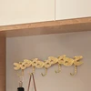 Hangers Key Holder Wall Brass Dragonfly Entrance Hanging Hook Cloakroom Long Rack Hook Home Decoration Housekeeper on Wall 4