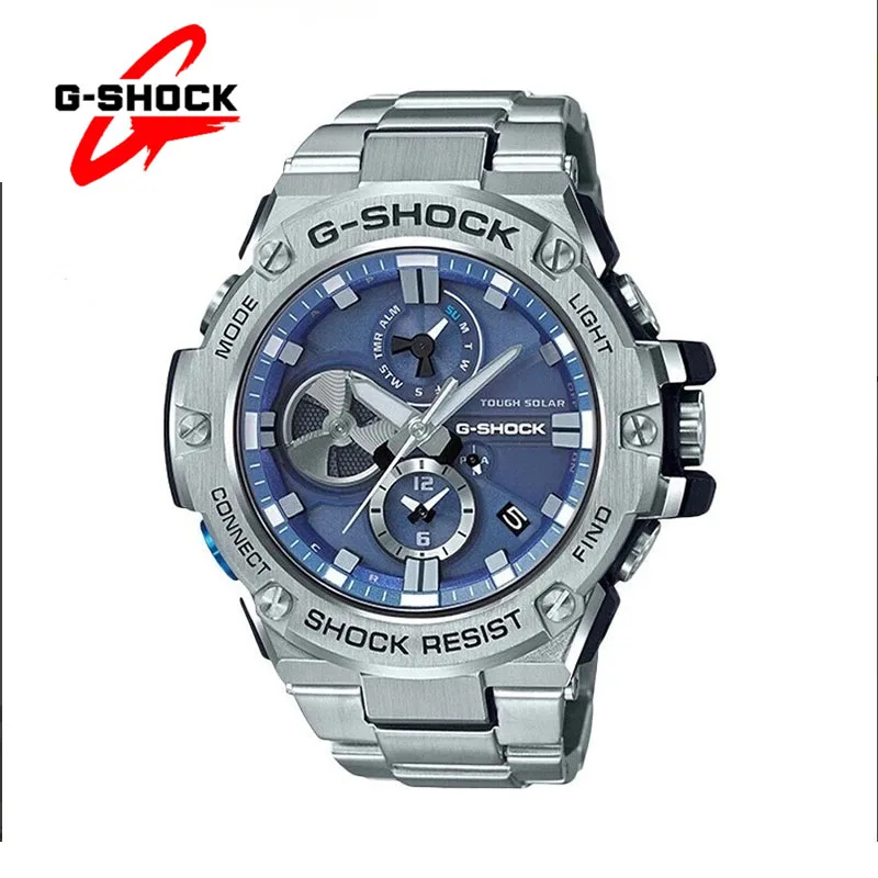 

G-SHOCK Watches for Men GST-B100 Series Casual Luxury Multifunctional Shockproof Dual Display Stainless Steel Quartz Man Watch