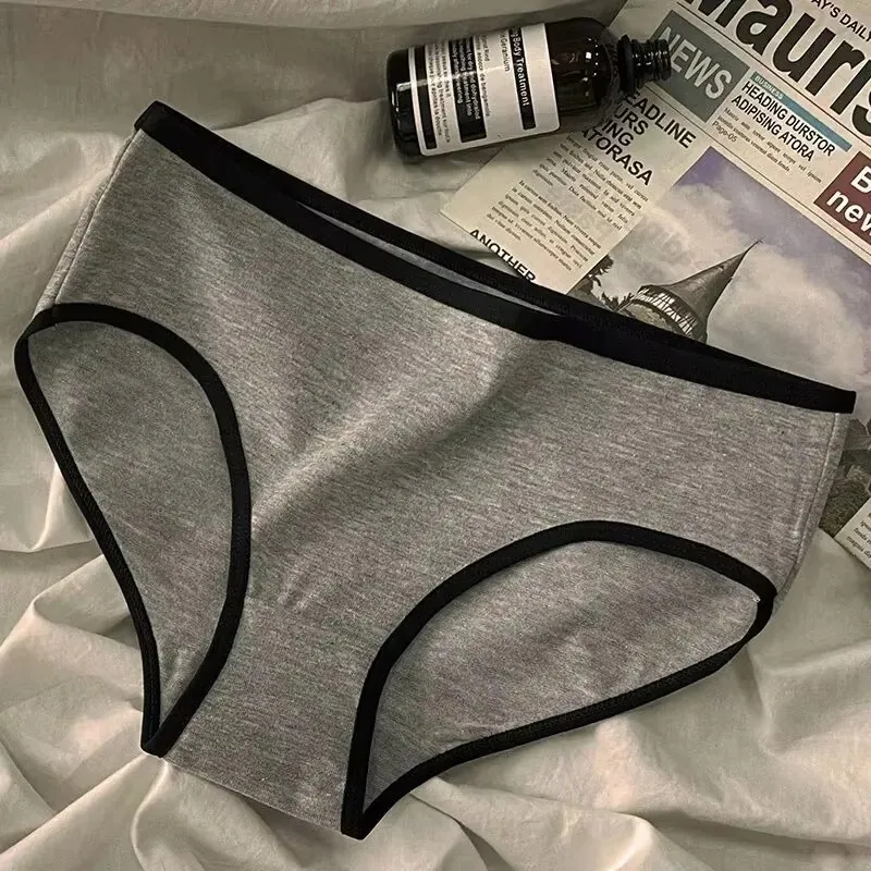 3pcs Cotton Women&rsquo;s Panties Triangle Sports Style Minimalist Girls&rsquo; Underwear Mid Waist Women Underwear women panties