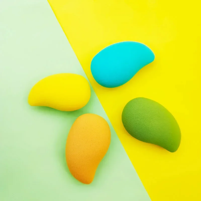 리틀 망고 뷰티 에그 메이크업 리무버, 페이스 워시 스폰지, 에그 메이크업 파우더 퍼프, 신제품 