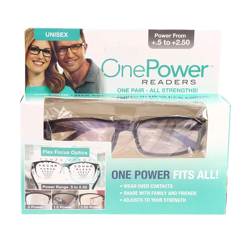 Reading Glasses One Power Auto Adjusting Bifocal Presbyopia