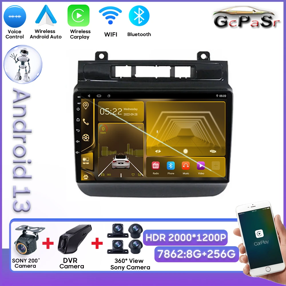 

Android For Volkswagen Touareg FL NF 2010-2018 Rear Camera Carplay Radio Player Touch Screen Wireless Android Auto No 2din DVD