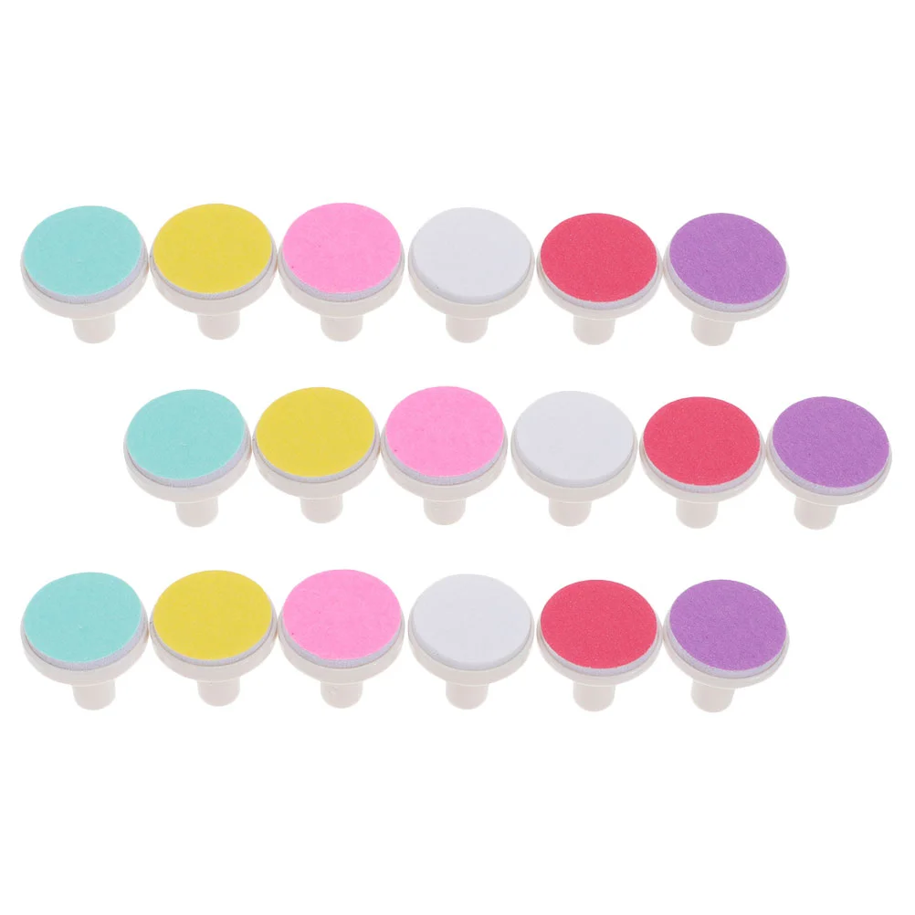 Nail Care Kit 18Pcs Baby Nail File Refill Grinding Heads Polish Disc Replacement Pad Electric Clipper Pads