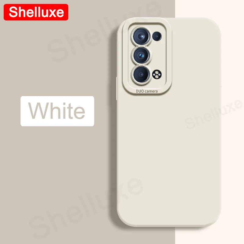 Premium Shelluxe Liquid Silicone Shockproof Phone Case - Square Design, Soft Touch, Enhanced Protection