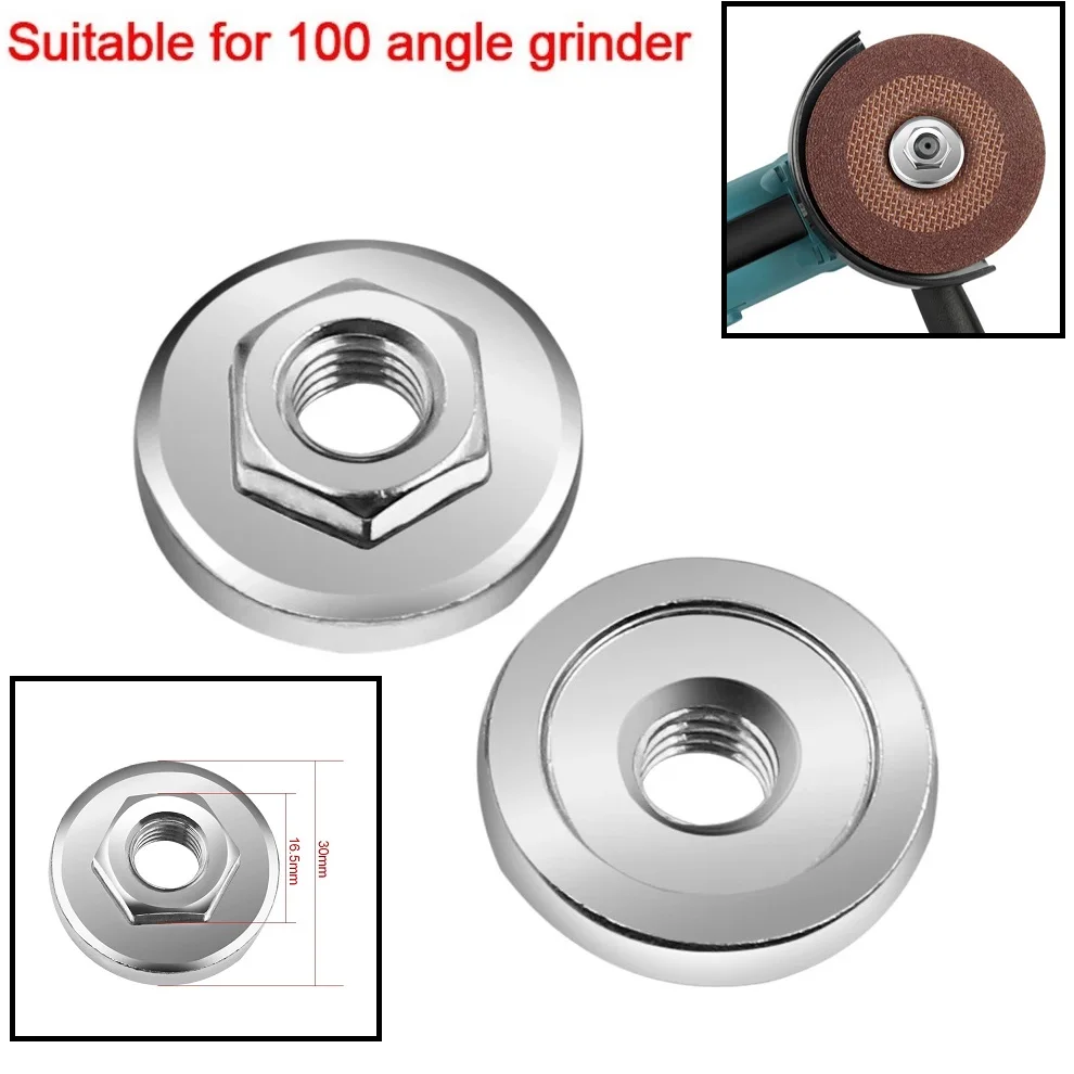 M10 Angle Grinder Hexagon Flange Nut Quick Release Locking Set Tool For 100 125 Type Thread Inner Outer Flange