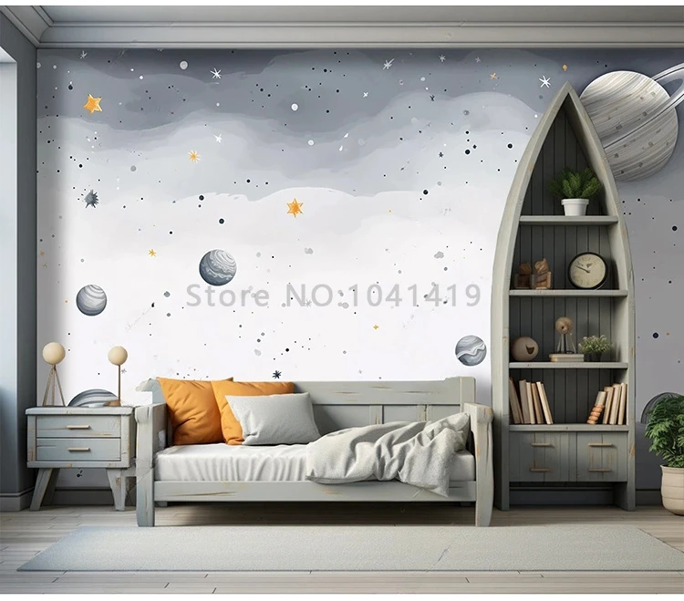 Personalizado, Céu Estrelado, Fundo Interior, Pintura De