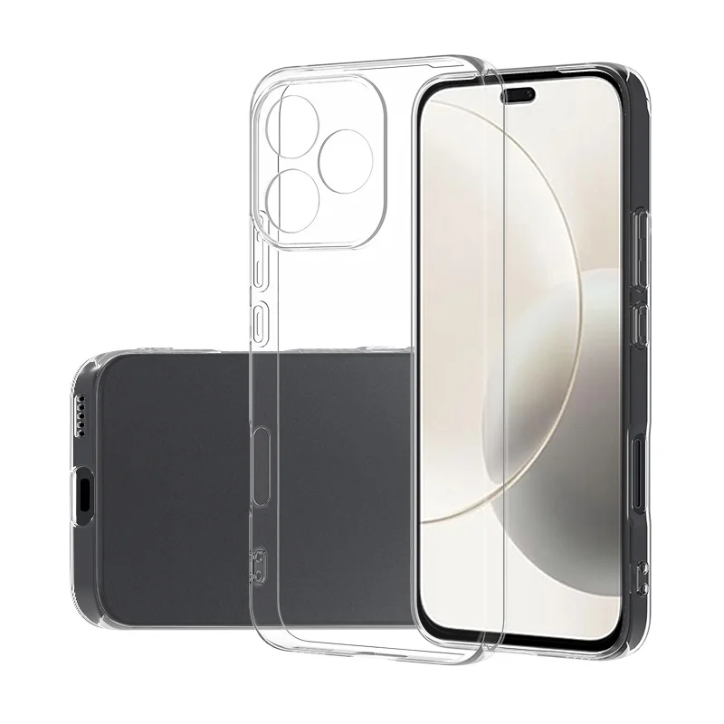 Ultra Slim Transparent Soft TPU Back Cover - Clear Bumper Case