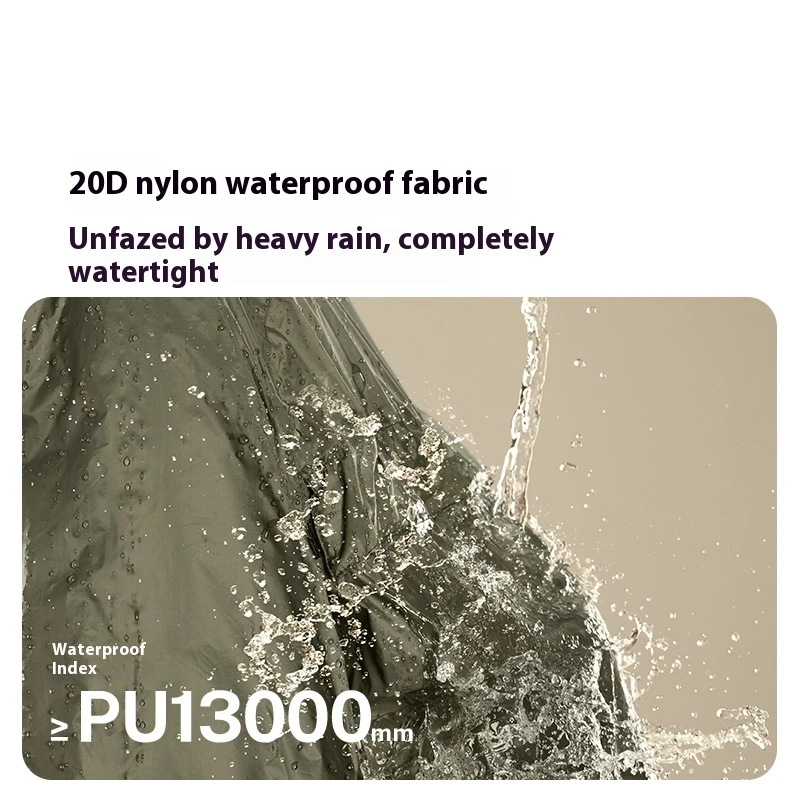 모비 가든 하이킹 슬리브리스 백팩 레인코트 초경량 에디션 방수 레인스톰 방지 PU13000mm 반투과성 캡 엘라스트