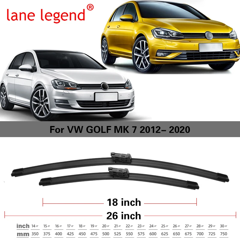 Juego de escobillas limpiaparabrisas delanteras y traseras compatible con  VW Golf 7 5G1 VII MK7 Variant 2012-2020 Alltrack Sportsvan GTE GTD GTI R  Parabrisas (Color : Front, Size : RHD) : : Coche y moto