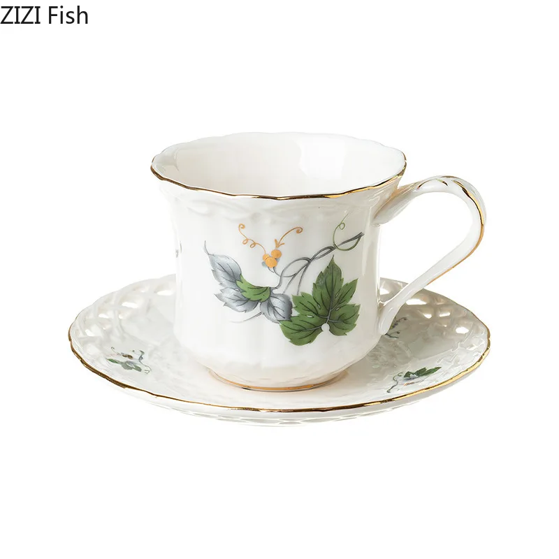 Flowers & Beauties Ceramic Cup & Saucer Teapot Set 6