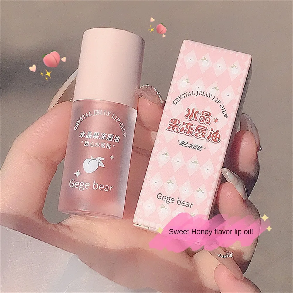 Fruity Crystal Jelly Lip Oil Hydrating Plumping Lip Coat for Lipstick Clear Lip Plumper Serum Tint Lips Care Makeup Cosmetic 5