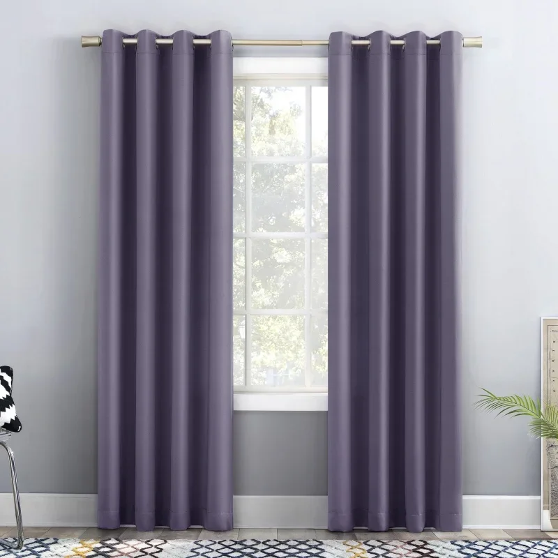 

Затемняющая втулка Sun Zero Room, панель для штор с люверсами, 54x84 дюйма, лаванда