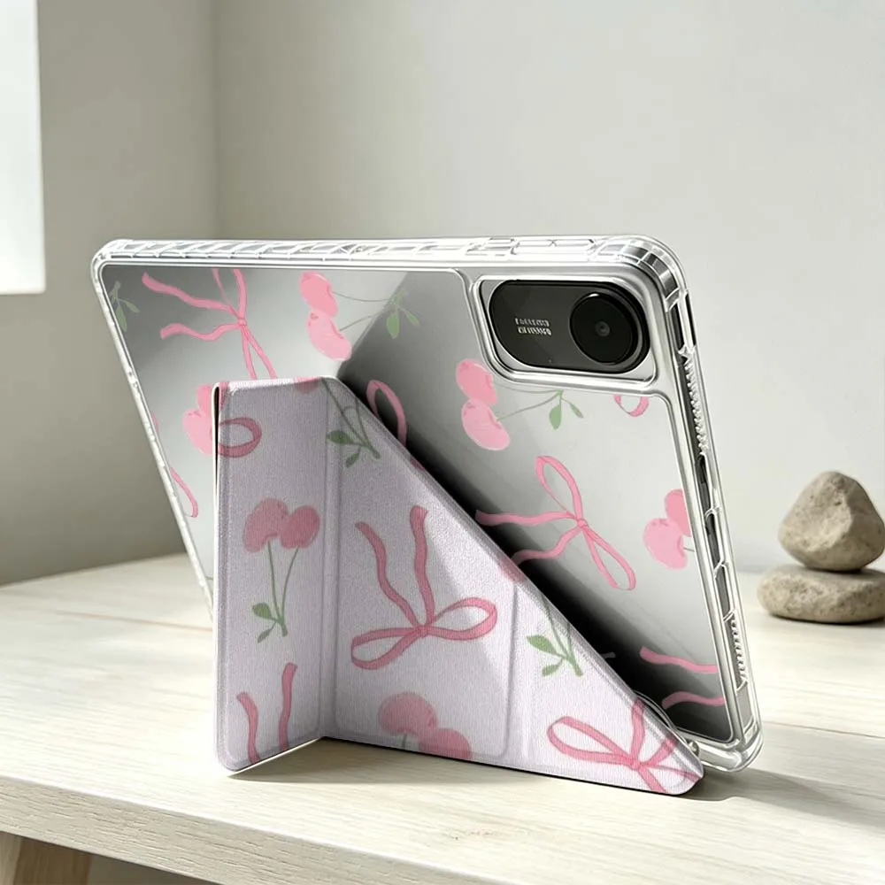 Artistic Pink Bow Cherry Soft Tablet Case