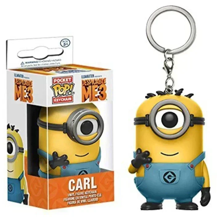 Funko Pop New Despicable Minions Me OTTO STUART KEVIN CARL Pajama Bob Agnes Pocket Keychain Kids Toys