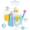 Ice Creams Maker Bubble Machine Bath Toys Fun Foam Bathtub Toy Gift Bath Toys For Children Bathing Water Bubble Machine 3
