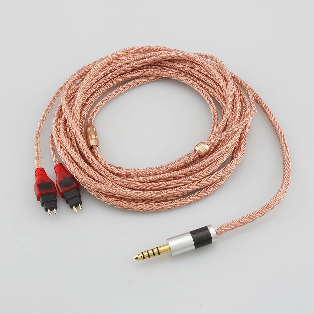 

HiFi 2.5mm 3.5mm XLR Balanced 16 Core 99% 7N OCC Earphone Cable For Sennheiser HD580 HD600 HD650 HDxxx HD660S HD58x HD6xx