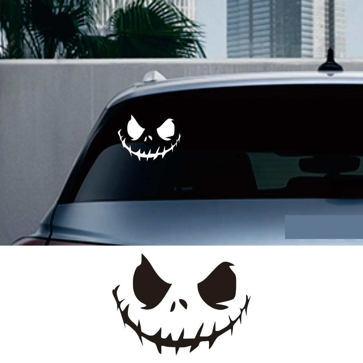 

Pumpkin King Car Stickers for Window Glass Bumper Door Decoration Racing Helmet Decals Cool Moto Body Styling Halloween Elements