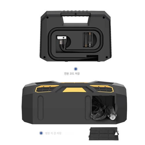 CARSUN 휴대용 에어 컴프레서, 150PSI 타이어 팽창기, LED 손전등 스크린, 자동차 자전거용 빠른 팽창 펌프 4