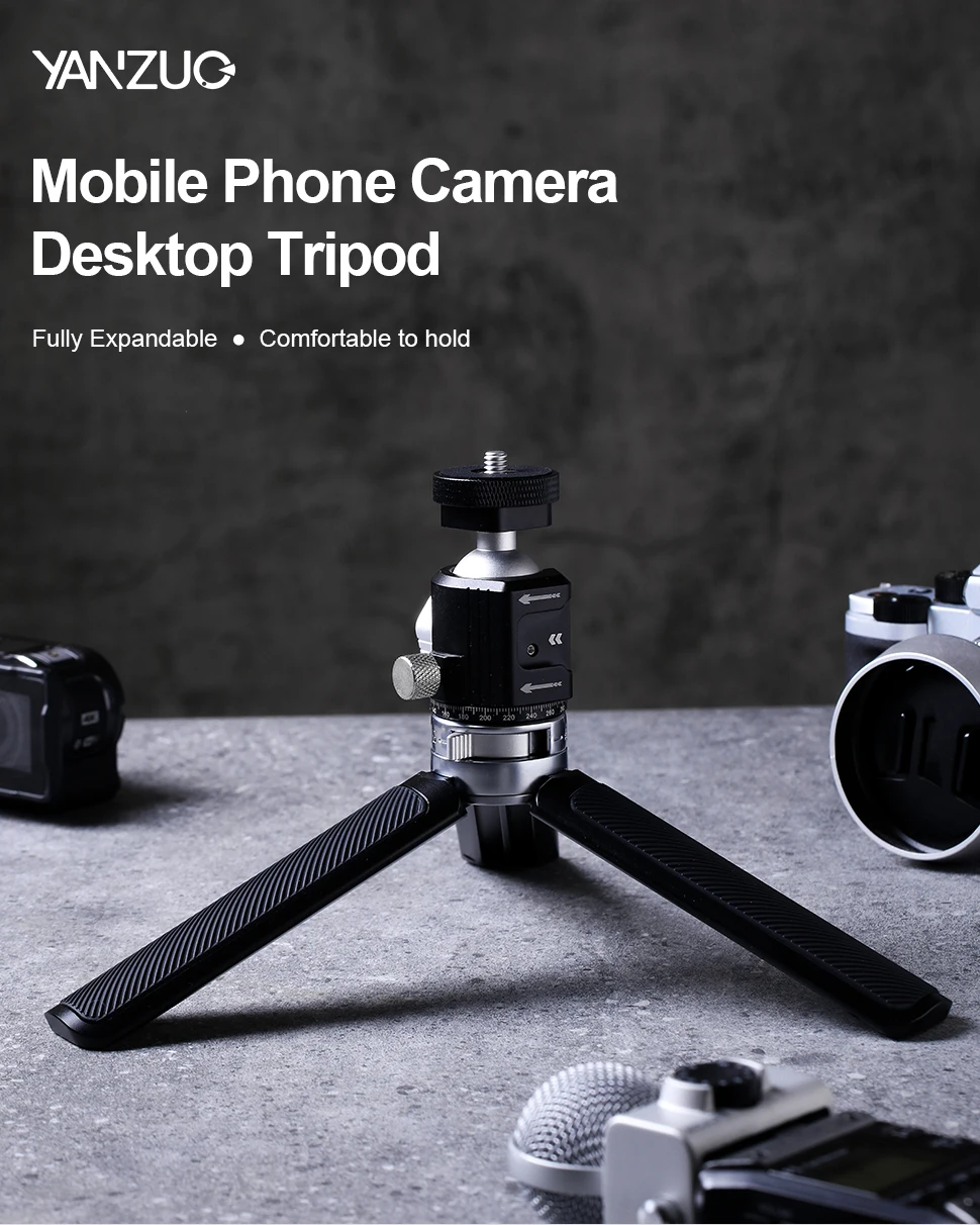 Portable Desktop Tripod Dual Boot Constant Spherical Foldable Grip Ptz Bracket U