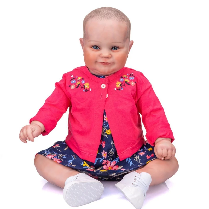 

D7WF 24inch Red Dresses Toy for DOLL for Baby Boys & Girls Comfort Toy Interactive Do