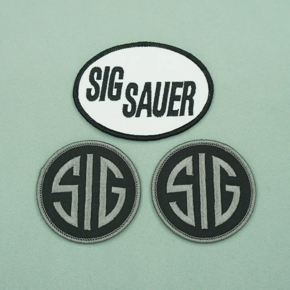 Вышитые нашивки SIG SAUER, нарукавная лента с крючком для одежды