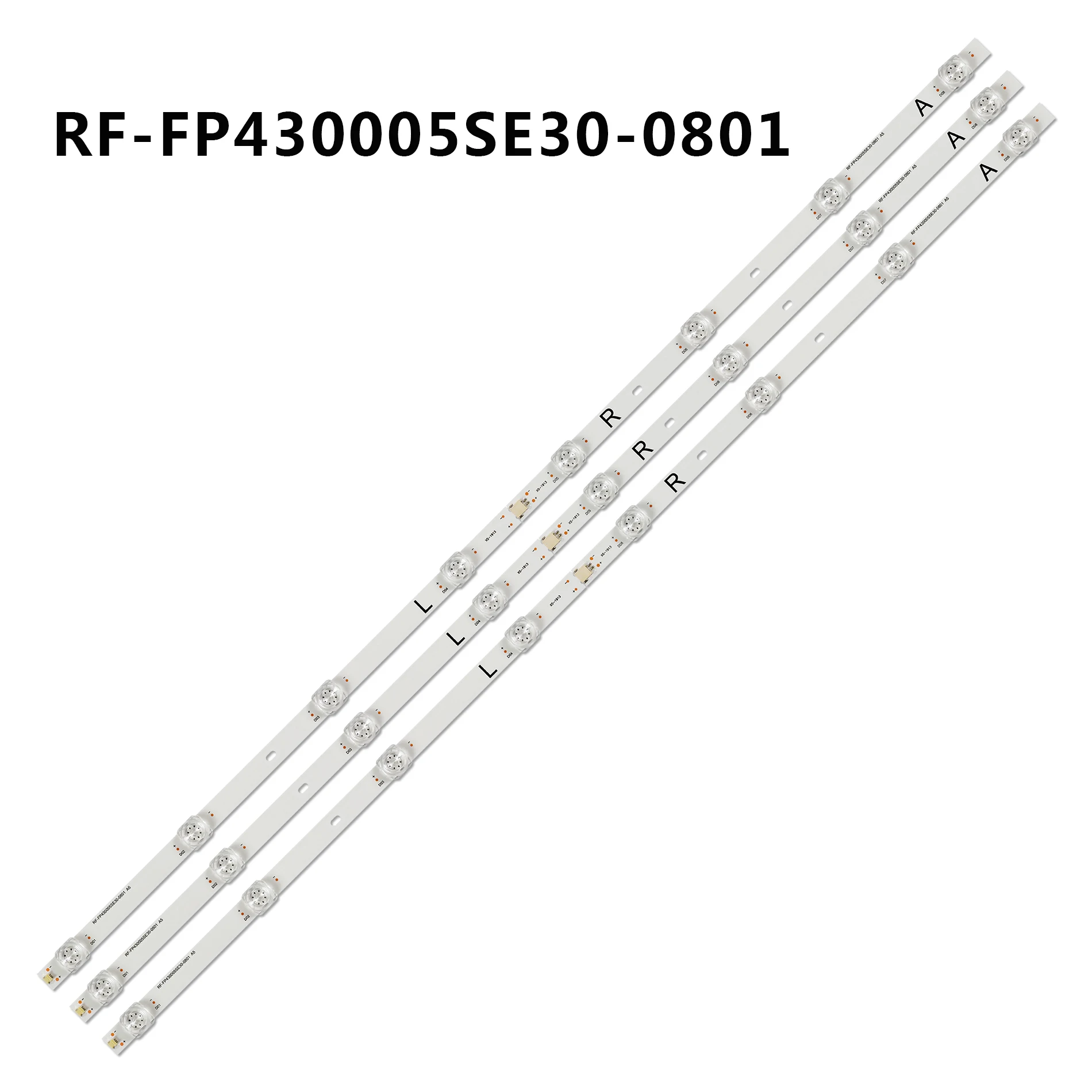 Tira de Retroiluminação Led 8led para Xiaomi 4s L43m55aru Rf-fp430005se300801 a5 70401-01023 Hv430qubh