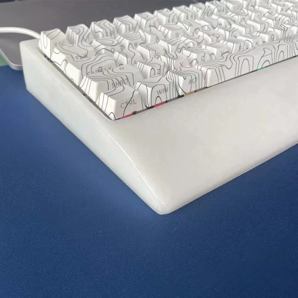 Jade Stone GH60 키보드 케이스 2-in-1 팜 패드 버전 천연 대리석 소재 글레이징 공정 60% 레이아웃 기계식 키보드 베이스
