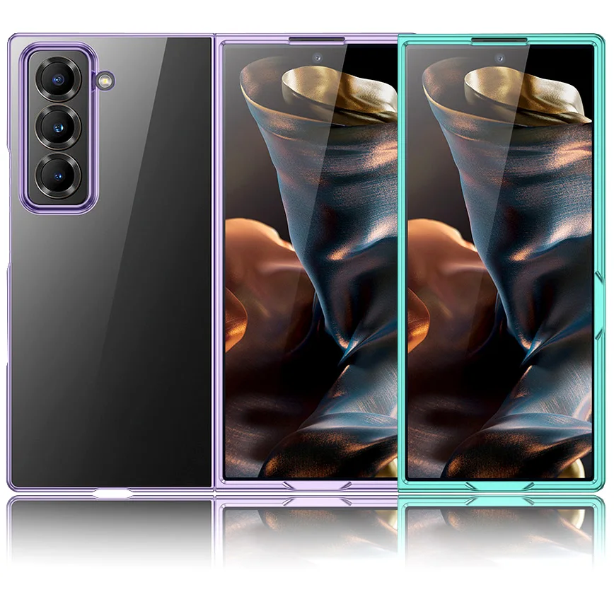 Sleek Transparent Electroplated Protective Case