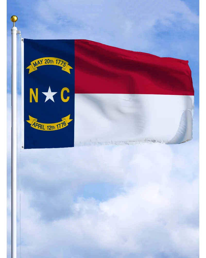 

60×90 90x150 120×180CM North Carolina Emblem Flag Polyester Printed Banner Tapestry For Decor